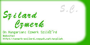 szilard czmerk business card